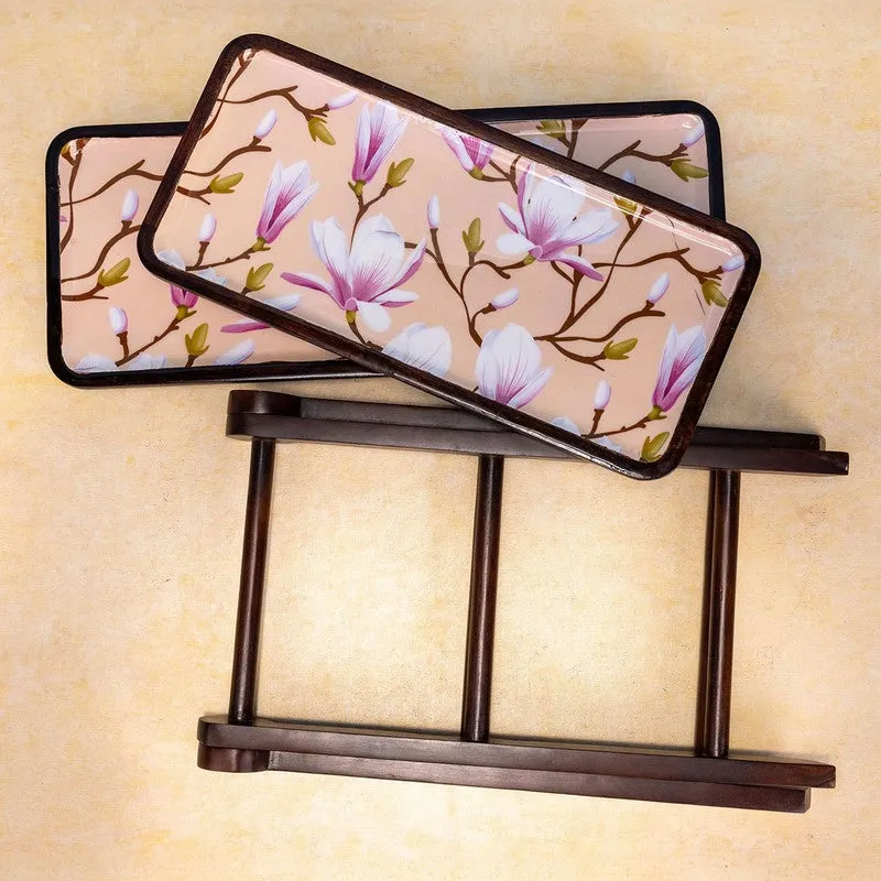 Timber Glaze Wood Serving Platter - Four Piece Set media 5