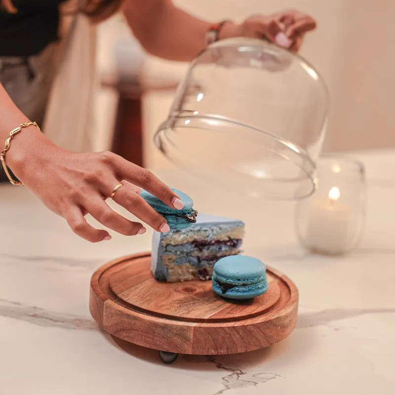Stonewood Wood & Glass Cake Stand - Set Of Two media 4