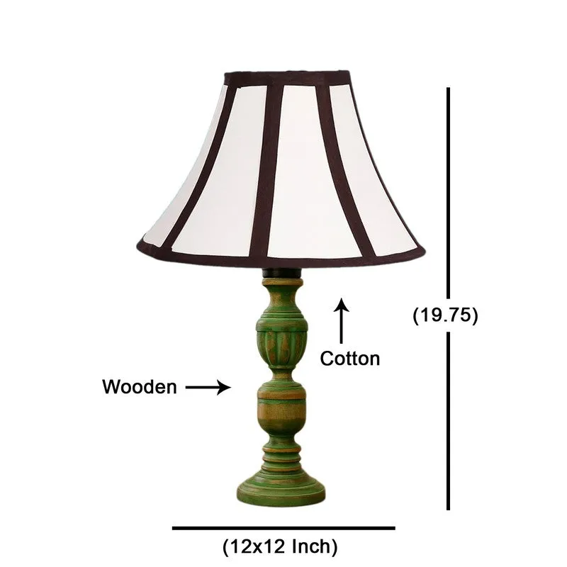 Arvello Zerin Wooden Table Lamp - White media 8