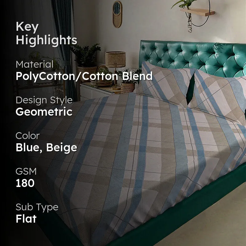 Lay Lines Bedsheet - 180 GSM media 2