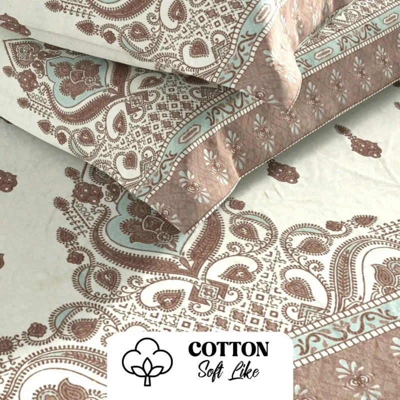 Zevric Bedsheet (Brown) - 115 GSM media 5