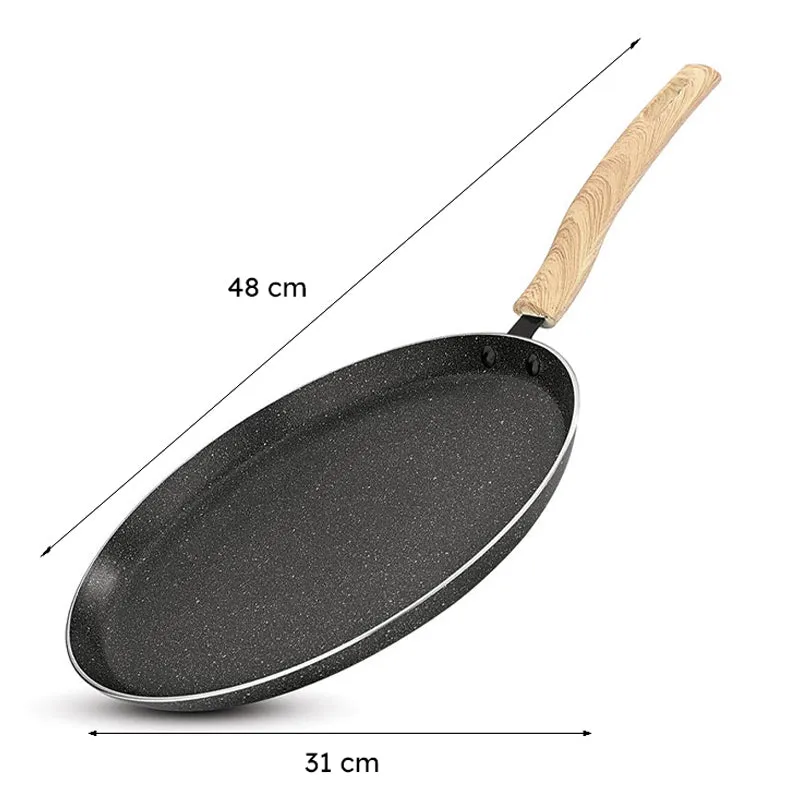 Bergner Terra Black Induction Safe Non-Stick Dosa Tawa - 31 cm media 9