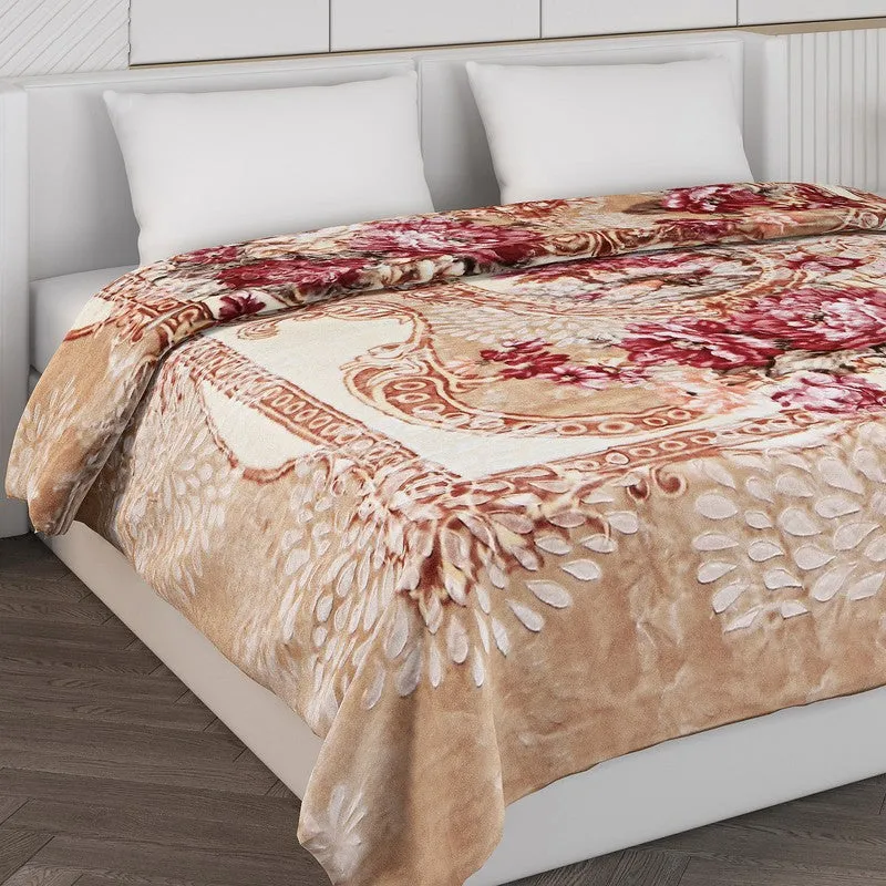 Monte Carlo Floral Serenity Blanket - 850 GSM media 5