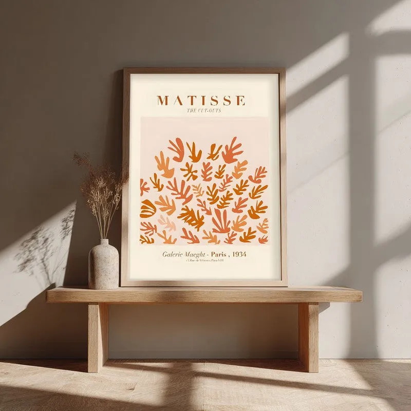 Botanical Rhythm Canvas Wall Painting With Brown Frame media 4
