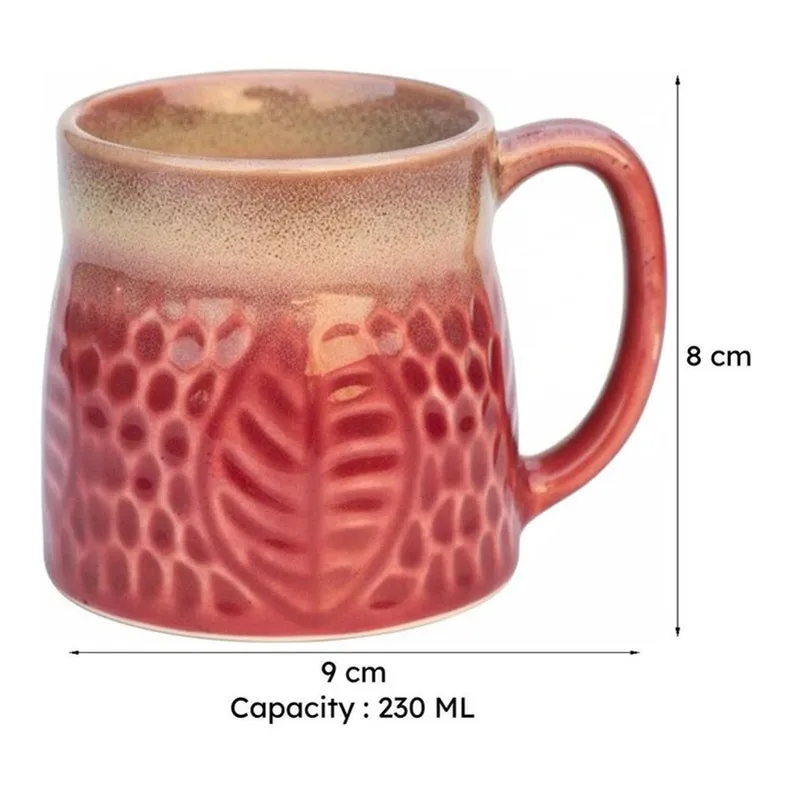 Clay Ceramic Tea Cup (230 mL) media 6