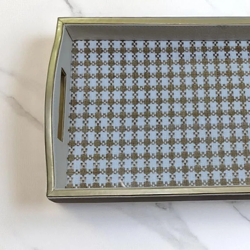 Checkra Faux Leather Serving Tray media 3
