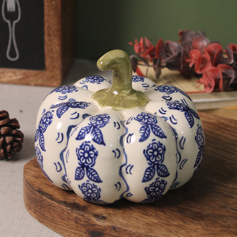 Mirko Pumpkin Ceramic Showpiece