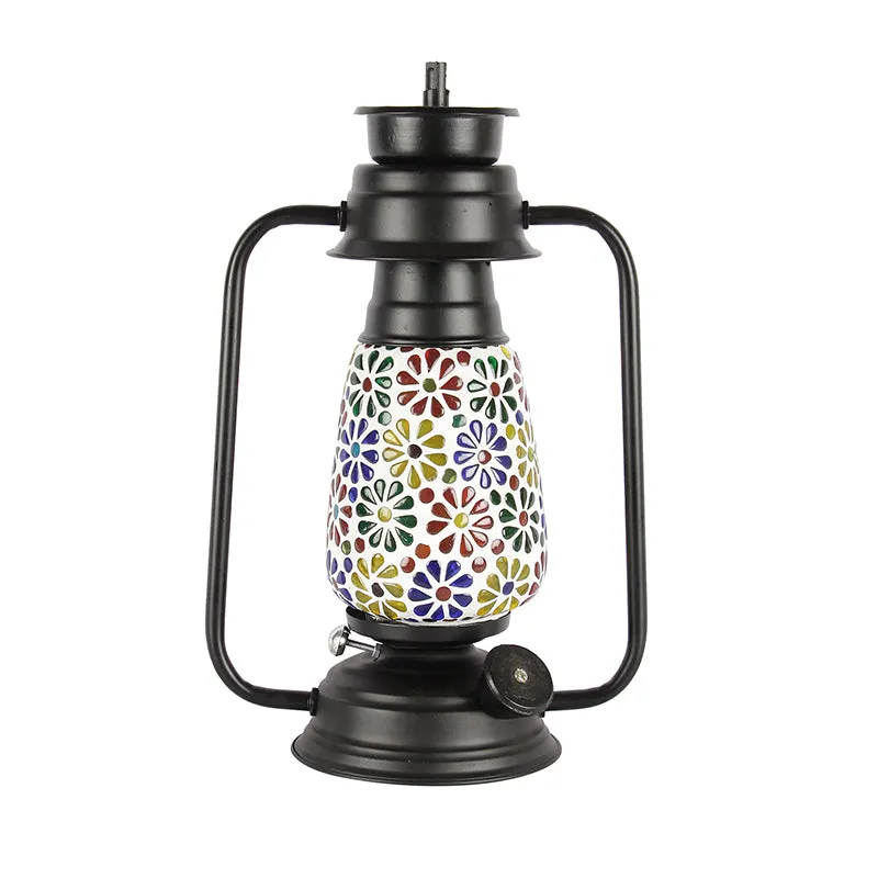 Madhura Mosaic Lantern Iron Table Lamp media 4