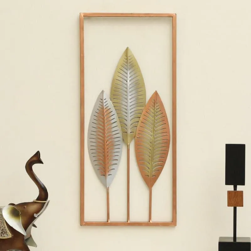 Arlie Leafy Metal Wall Accent media 1