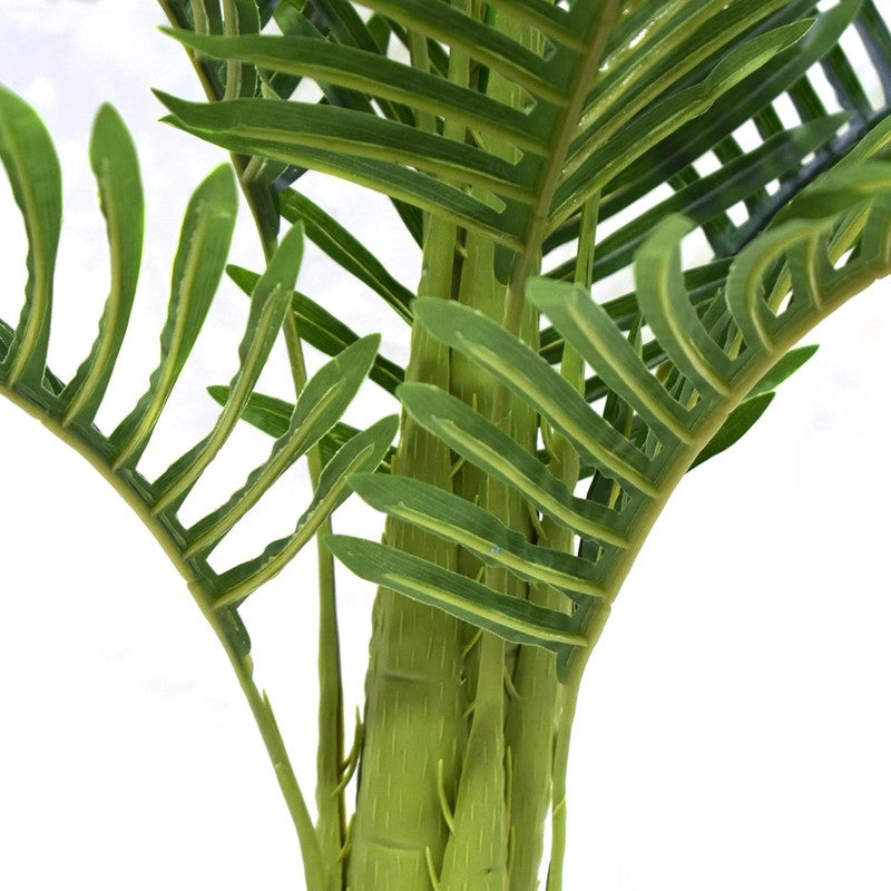 AuraLeaf Artificial Areca Plant With Black Plastic Pot - 3 Feet media 5