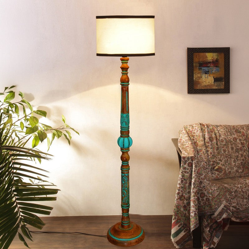 CylindraEdge Luxe Floor Lamp (White)