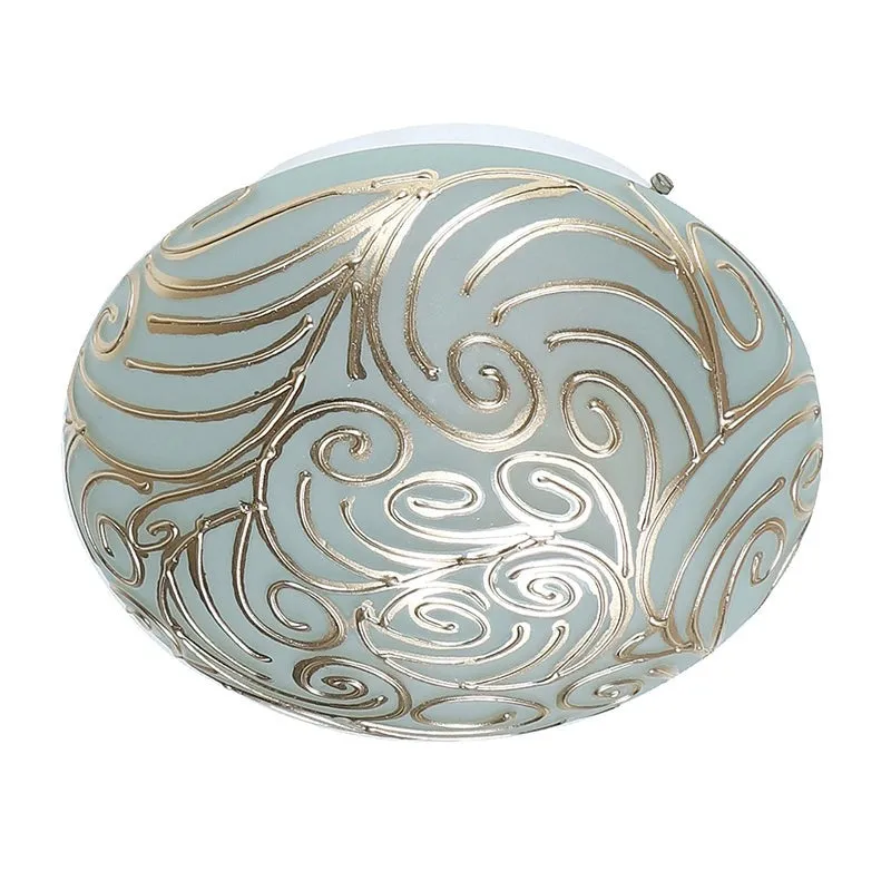 Clario Flush Mount Glass Ceiling Lamp media 6