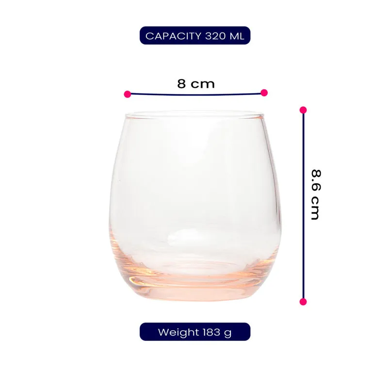 Luminarc Maine Whiskey Glass (320 mL/Pink) - Set Of Six media 6