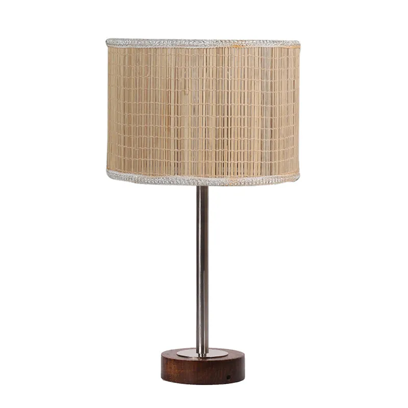 Bambou Rodin Wooden Table Lamp - Beige,Silver,Brown media 4