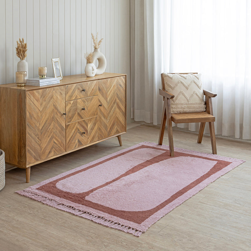Aari Handwoven Cotton Rug media 4