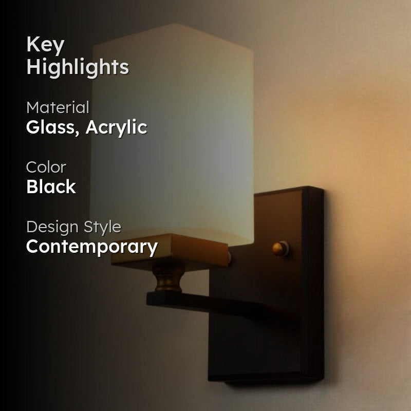 Adorae LED Glass & Acrylic Wall Lamp media 2