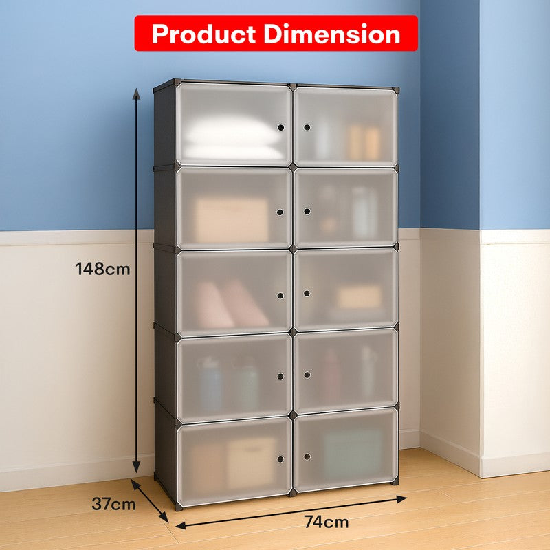 Rioware FlexiNest Modular Wardrobe Racks - Black media 11