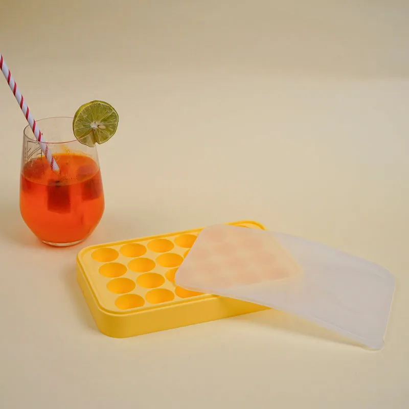 Geometric Silicone 24-Cube Ice Mould - Yellow media 1