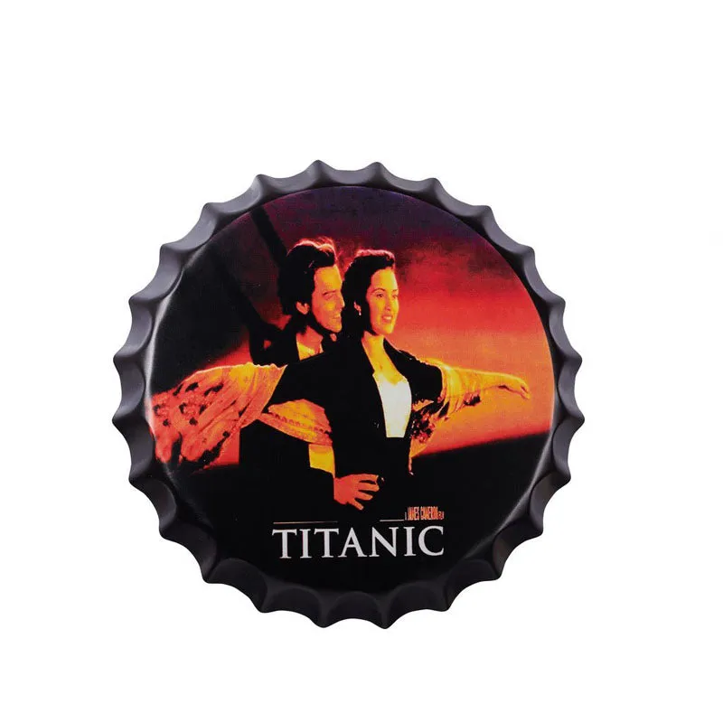 Titanic Bottle Cap Metal Wall Accent media 3