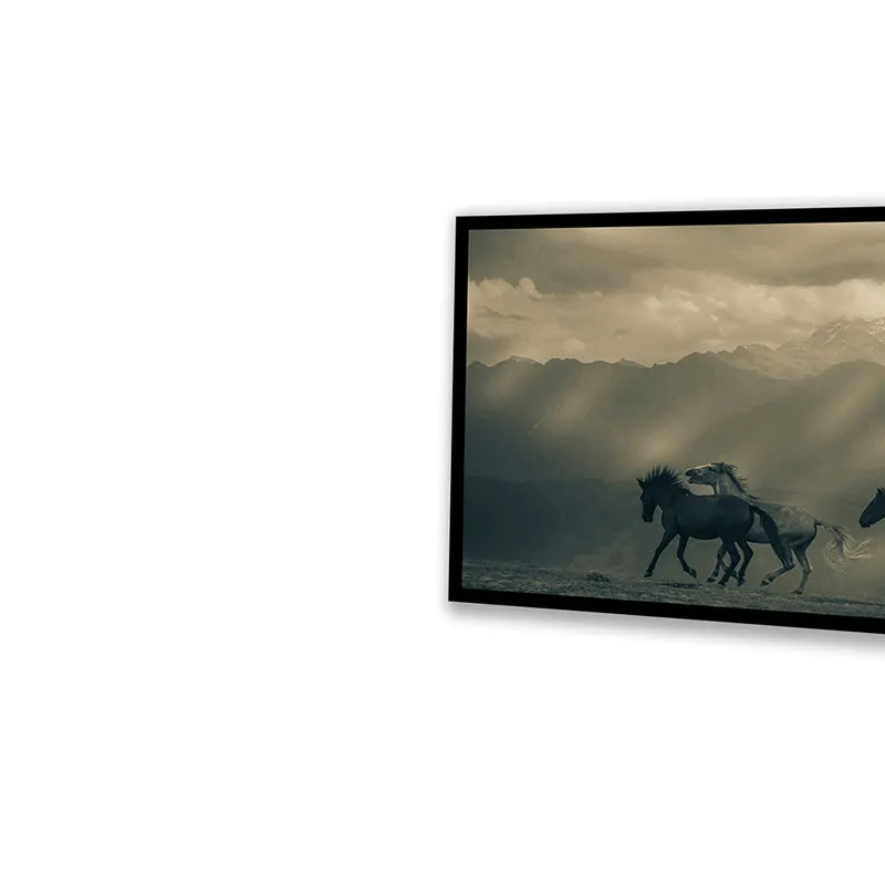 Equine Silhouette Wall Art with Black Frame media 5