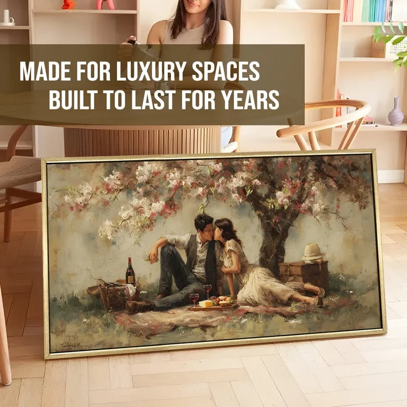 Blossom Shade Canvas Wall Painting With Frame media 5