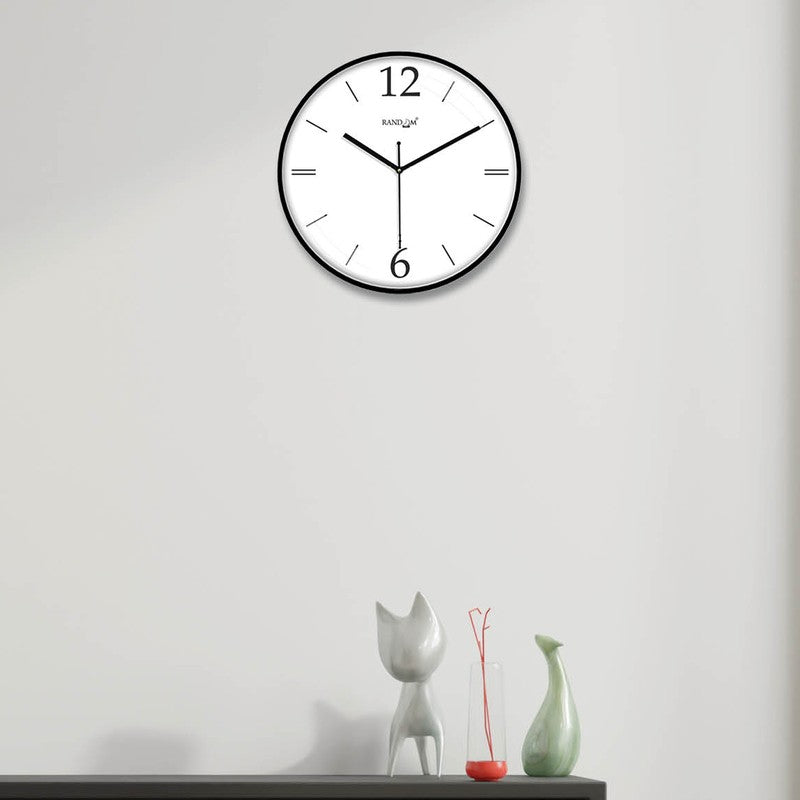 Simplix Premium Silent Sweep Wall Clock - Black