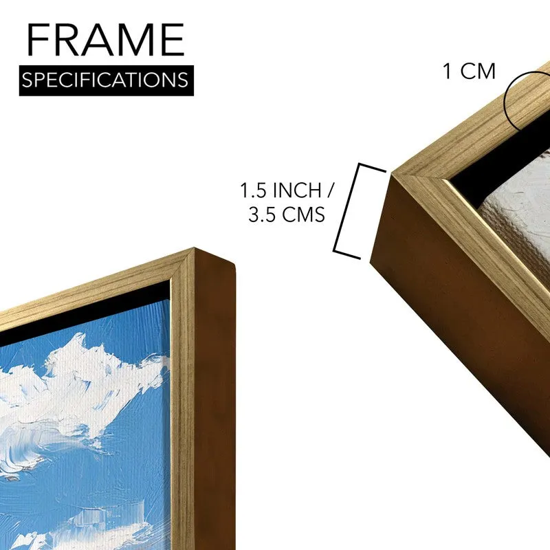 The Blue Dory Canvas Wall Painting With Frame media 8