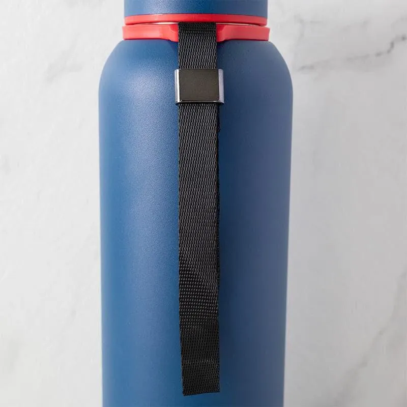Aqueous Hot & Cold Thermos Water Bottle (Blue) - 750 mL media 4