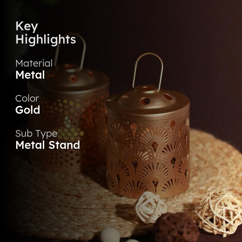 Eba Lantern Tealight Candle Holder - Set Of Two media 2