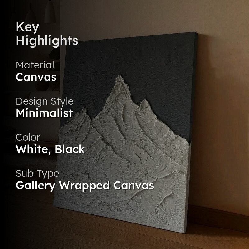 Alpine Relief Handmade Canvas Wall Painting media 2