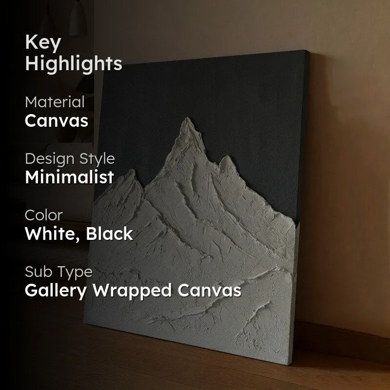 Alpine Relief Handmade Canvas Wall Painting media 2
