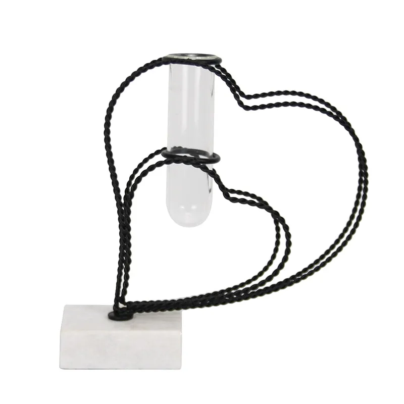 Crossed Hearts Planter - Black media 4