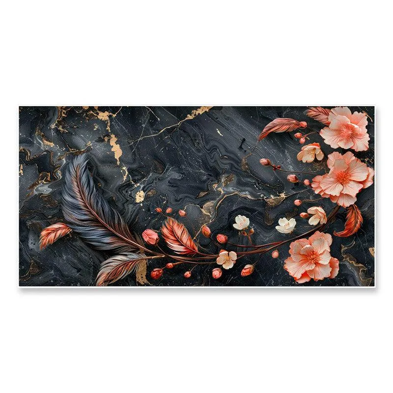 Eslem Floral Wall Painting With Frame media 4