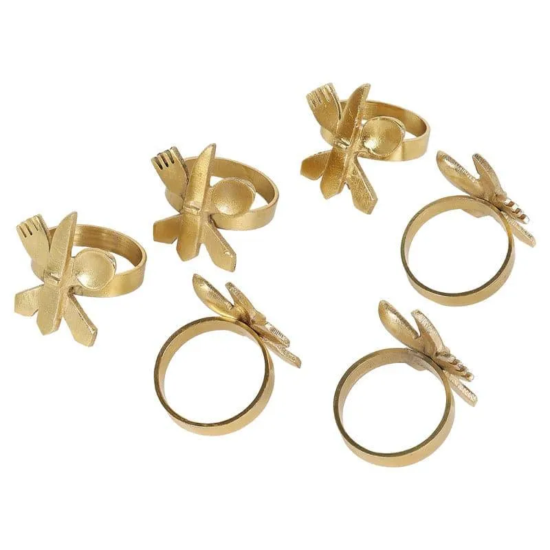 Taste Toss Napkin Ring - Set Of Six media 4