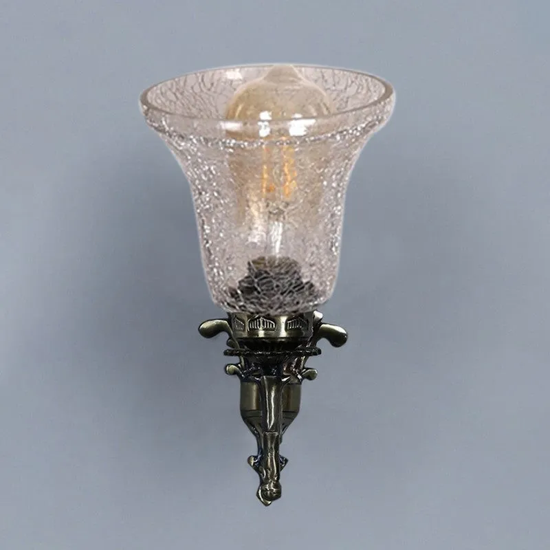 Elegant Antique Glass Wall Lamp media 6