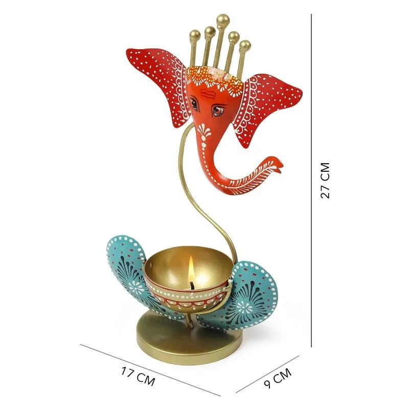Aureum Glow Premium Candle Holder - Red,Blue media 8