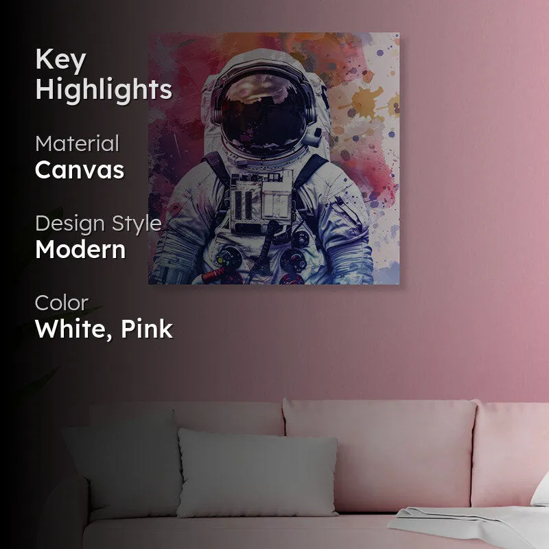 Astronaut In Color Canvas Wall Art media 2