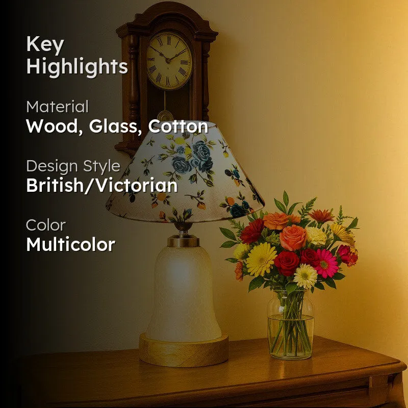 Zoravelle Fleur Wooden Table Lamp - Multicolor media 2