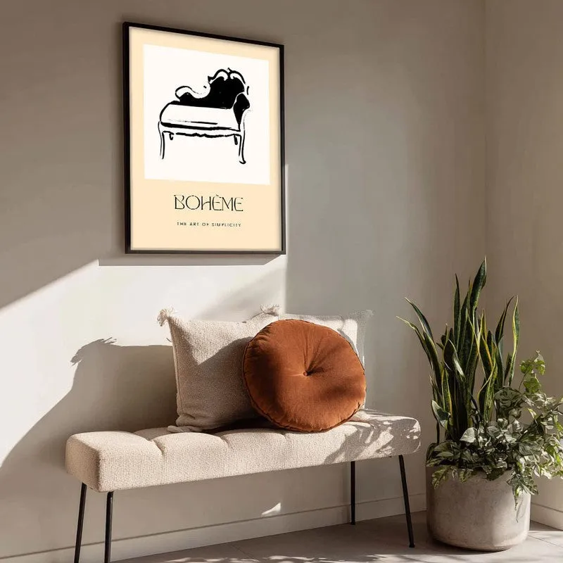 Daybed Dream Canvas Wall Painting With Black Frame media 4
