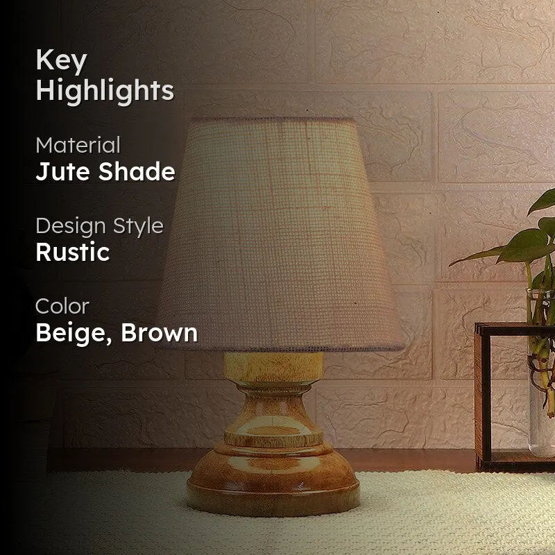 Harolda Jute Table Lamp - Beige,Brown media 2