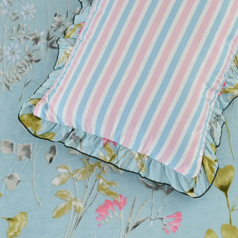 Petal Whisper King Microfiber Bedsheet - 150 GSM media 4