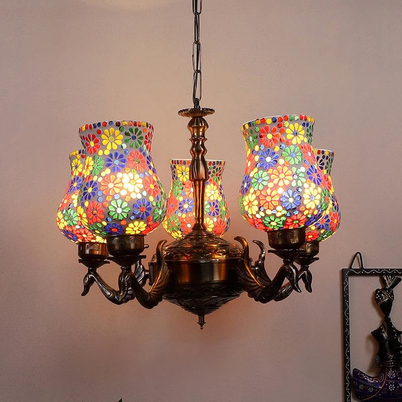 Ervo Mayoora Mosaic Golden Antique Ceiling Lamp