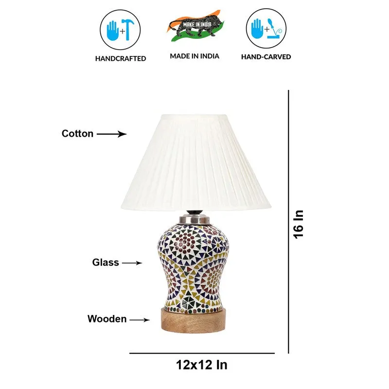 Aurenique Pleatra Wooden Table Lamp - Multicolor media 9