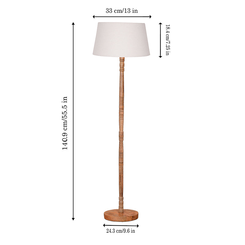 Elfin Neo Wooden Floor Lamp - White media 7