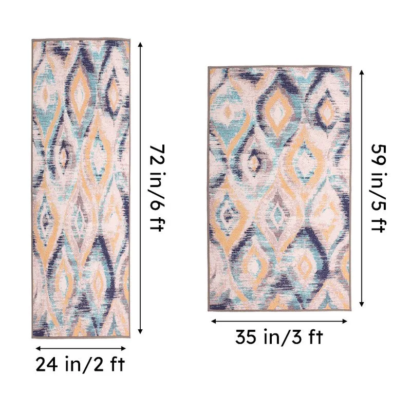 Faded Geometrica Anti-Skid Carpet media 7