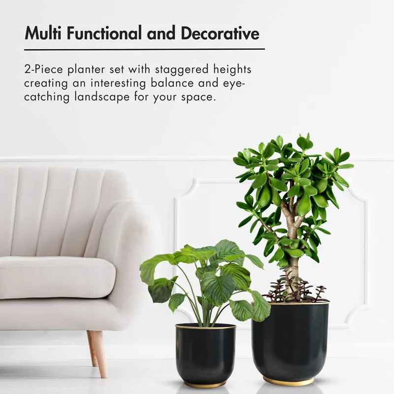 Raven Floor Planter - Set of Two media 7