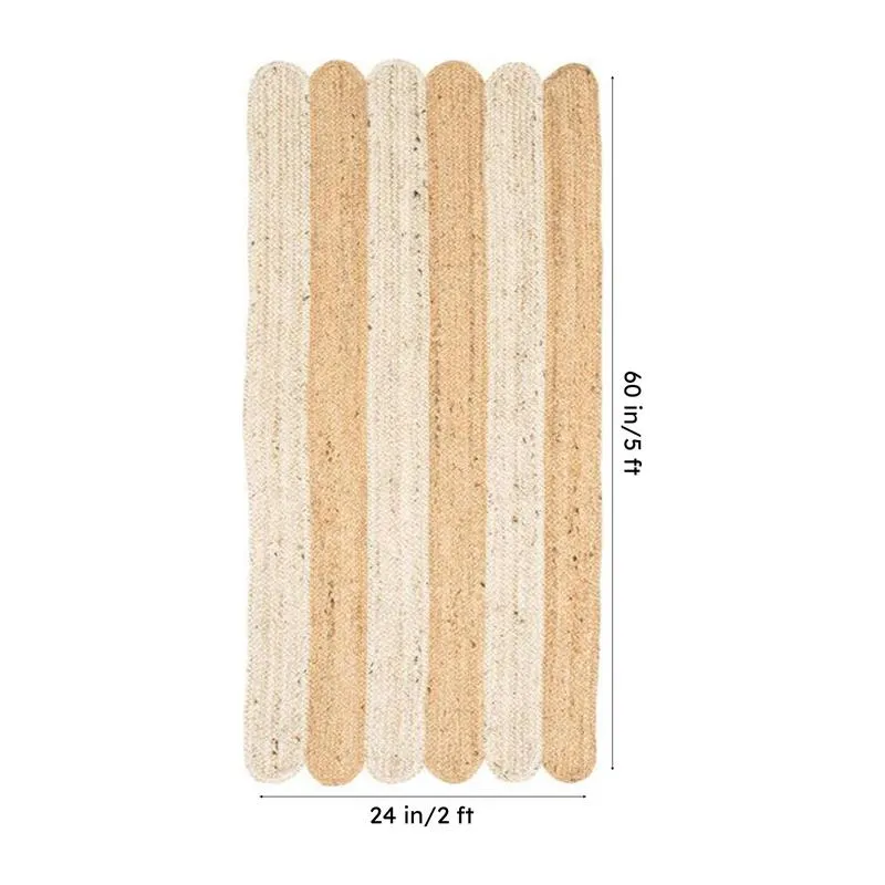 Sirocco Braided Rectangle Cotton Runner Rug media 7