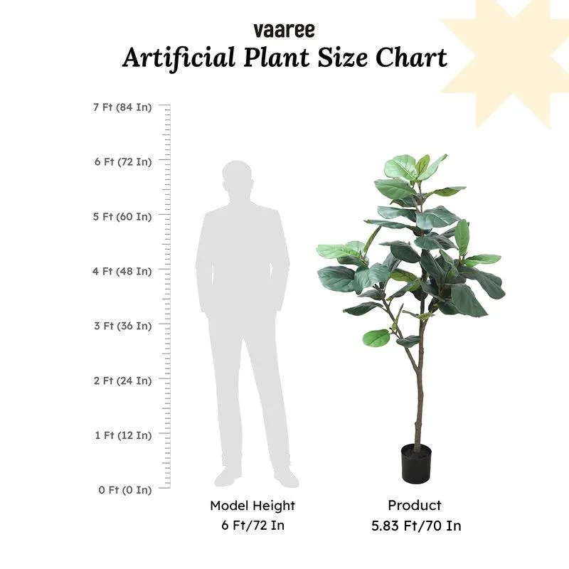 Mystic Meadow Artificial Plant With Black Plastic Pot - 5.8 Feet media 7