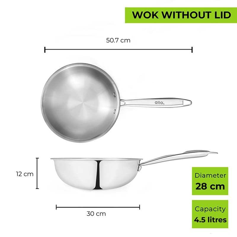 Kenzo Induction Safe Wok - 4500 ML / 11 Inches image 5