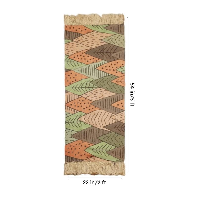 Leafy Lemour Cotton Runner Rug media 9
